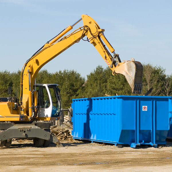 what size residential dumpster rentals are available in Grapevine AR